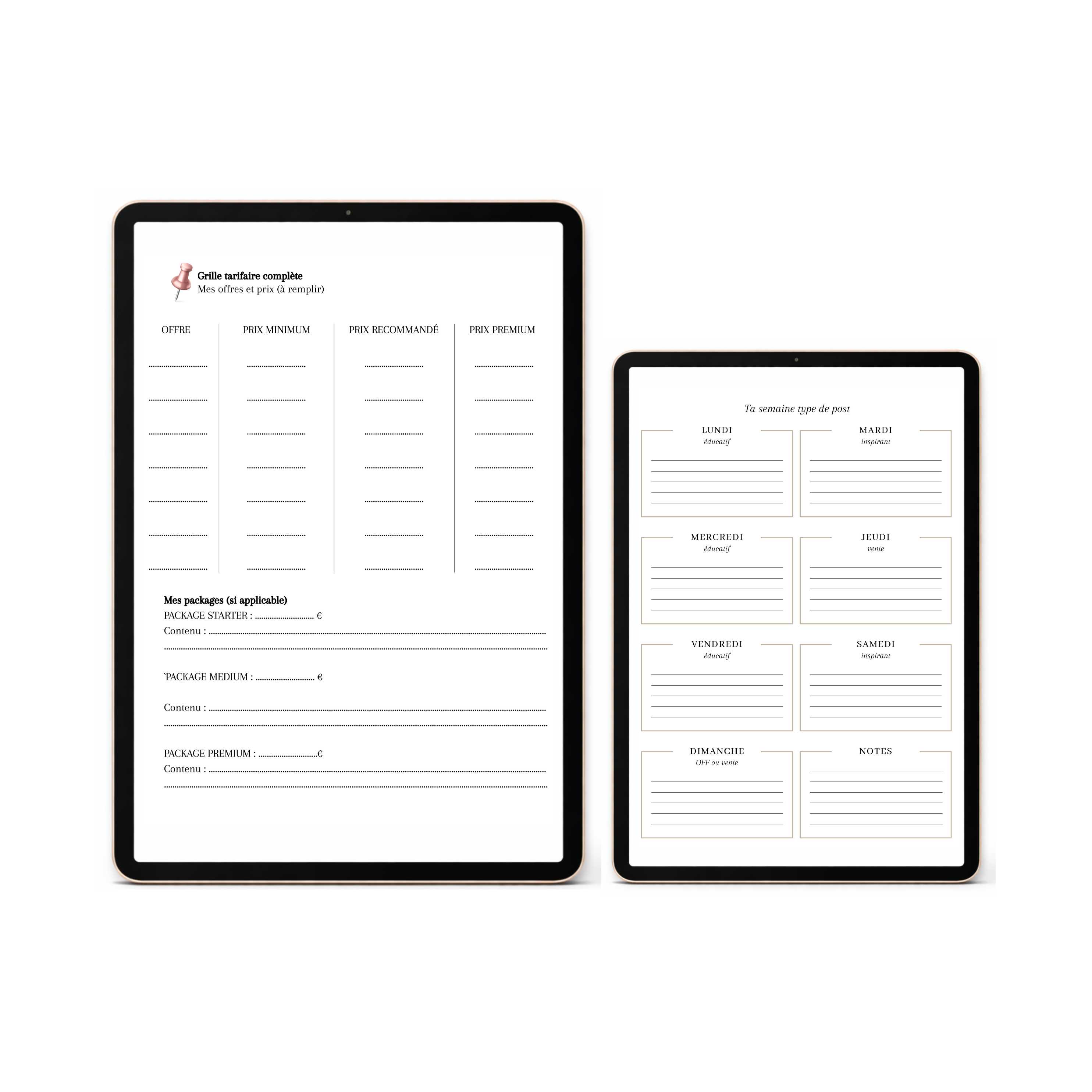 Indépendante Planner (version digital)